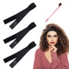 AOT Elastic Wig Headband 3 Pack Black Nylon Edges Bands