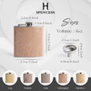 SPDYCESS Stainless Steel Hip Flask Wooden 6 oz Men's Hip