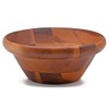 スワンソン商事 サラダボウル 木製 アカシア ブラウン 直径15.0×高さ6.0cm 木製の温かみ 食卓に馴染むおしゃれなデザイン SB-150AB S