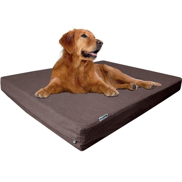 Dogbed4less Extra Large Orthopedic Memory Foam Dog Bed for Large
