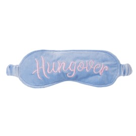 Vivid Hue Sleep Mask for Women Velvet Sleeping Mask Travel Nap Lightweight Blindfold Eye Mask Funny Embroidery (Hungover)