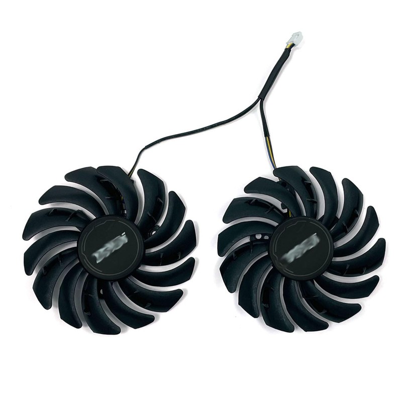 KIKIFAN 2pcs 87mm PLD09210S12HH 1660 Super GPU Fan for MSI