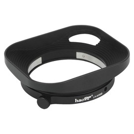 Haoge LH-M36B Square Metal Lens Hood Shade Compatible with Leica Summicron 35mm f2, Summicron M 35mm f2, Summicron-M 35mm f2 ASPH and Elmarit-M 28mm f2.8 ASPH Lens Hollow Out Designed Black