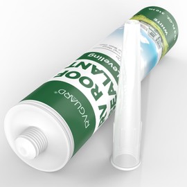 RVGUARD RV Roof Sealant, Self-Leveling Lap Sealant, Flexible RV Caulk Sealant for RV, Camper, Trailer, and Motorhome Roof Repair, White(1 Pack)