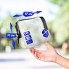 TWIVEE - Transparent toiletry bag with travel bottle set -