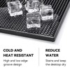 Proxima Direct Bar Mat, 12" x 6" PVC Black Drink