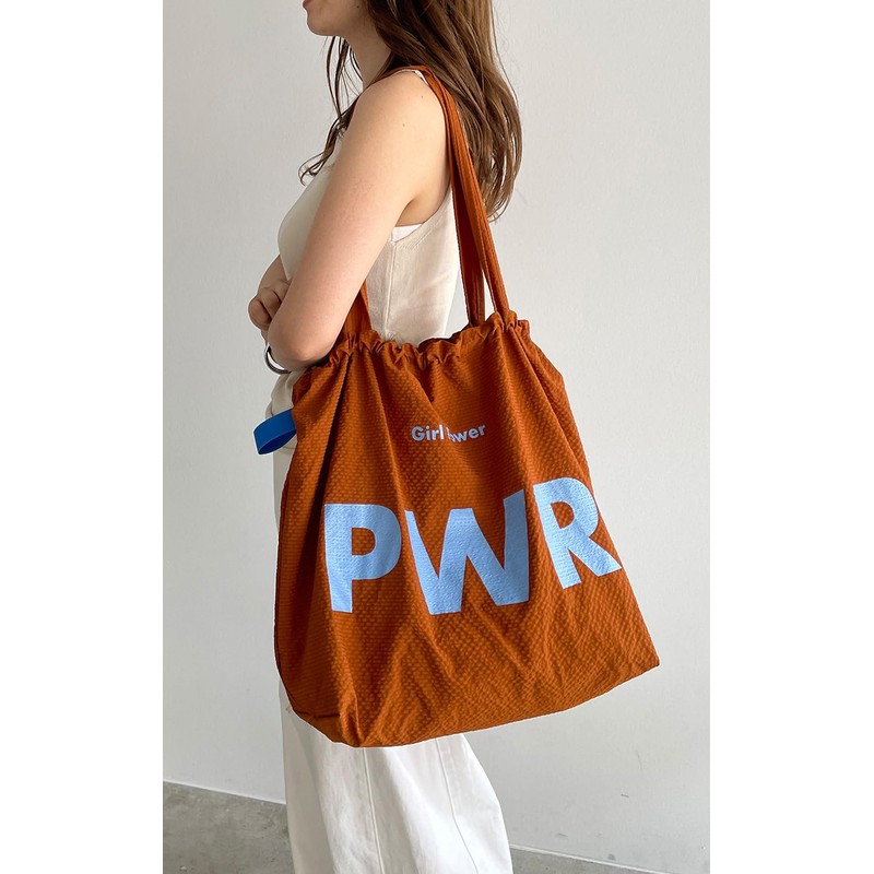 Tougenove 55K210G308 Women's Tote Bag, A4 Size, Nylon, Big Logo,