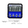 Digital Inclinometer Magnetic 360° 4 Units Portable Digital Angle Gauge