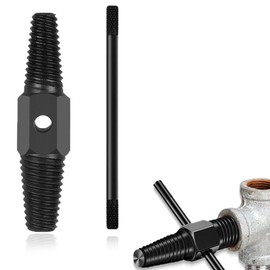 COYUN 2 x Double Head Screw Extractor with Stick, Pipe Screw Extractor, Left Thread Extractor Pipe Broken Screw Bolt Remover for Bad Taps Maintenance Pipeline Cleaning