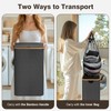 100L Laundry Hamper with Lid, Large Laundry Basket with Bamboo