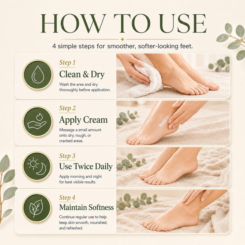 MOOM Crema y loción de spa para pies, talones agrietados