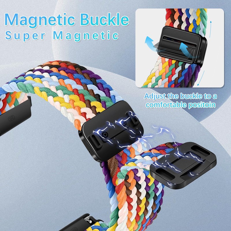 RanBluu 20 mm 22 mm Nylon Strap, Braided Replacement Strap,