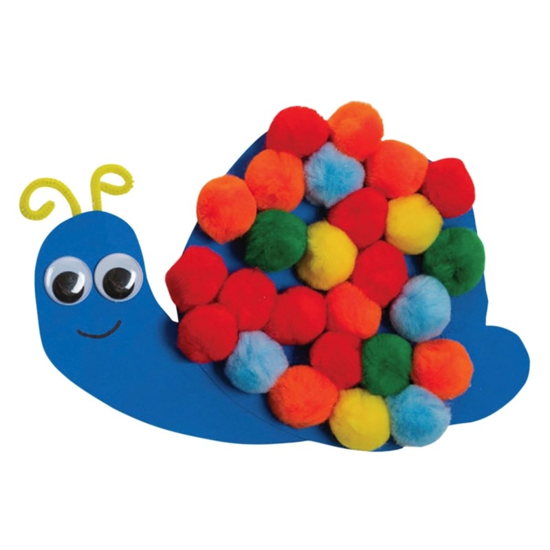 Creativity Street Bright Hues Pom Pons, 1-Inch, 50-Pack (AC8113-01)