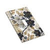 Decorative Art Light Switch Covers Gilded Dark Blooms Single Toggle