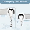 Hoeflife Curtain Track Ceiling Mount heavy duty sliding Curtains Tracks