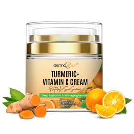 DERMAXGEN Turmeric Face Cream with 30% Vitamin C – Hydrating Glow Boosting Moisturizer for Normal, Dry, Oily, and Combination Skin – Organic Ingredients – 1.7 FL OZ