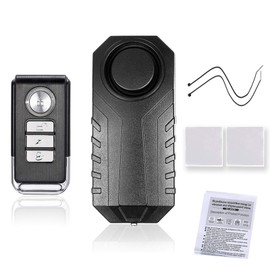 Bicycle/Electric Tricycle/Door/Window Vibration Alarm Intelligent -Theft Alarm Wireless Remote Control Alarm Supper Loud Waterproof Adjustable Sensitivity ALKOY