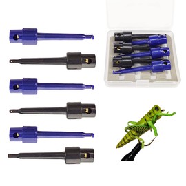 Riverruns 6pcs Fly Hook Hackle Pliers, Flies Lures or Hooks Display, Hackle Wrapping with A Free Mini Fly Box Packing