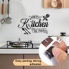 Kitchen Wall Stickers 2Pcs, Inspiring Wall Decals Kitchen Rules Cupboard
