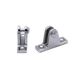 2pcs Bimini Deck Hinge Mount 90° Stainless Steel Marine Grade Boat Fitting