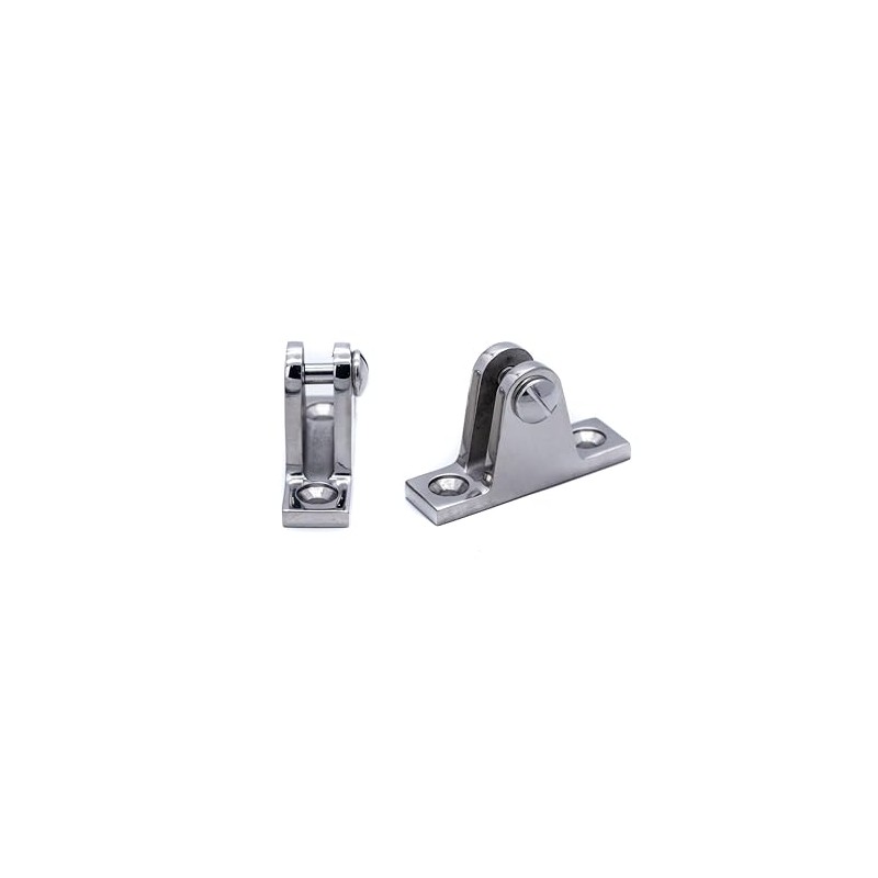 2pcs Bimini Deck Hinge Mount 90° Stainless Steel Marine Grade