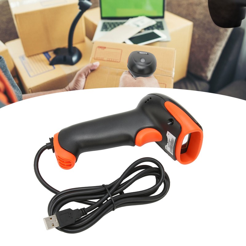 Barcode Scanner Effective Fast Light Weight Ergonomic Design Compact Safe