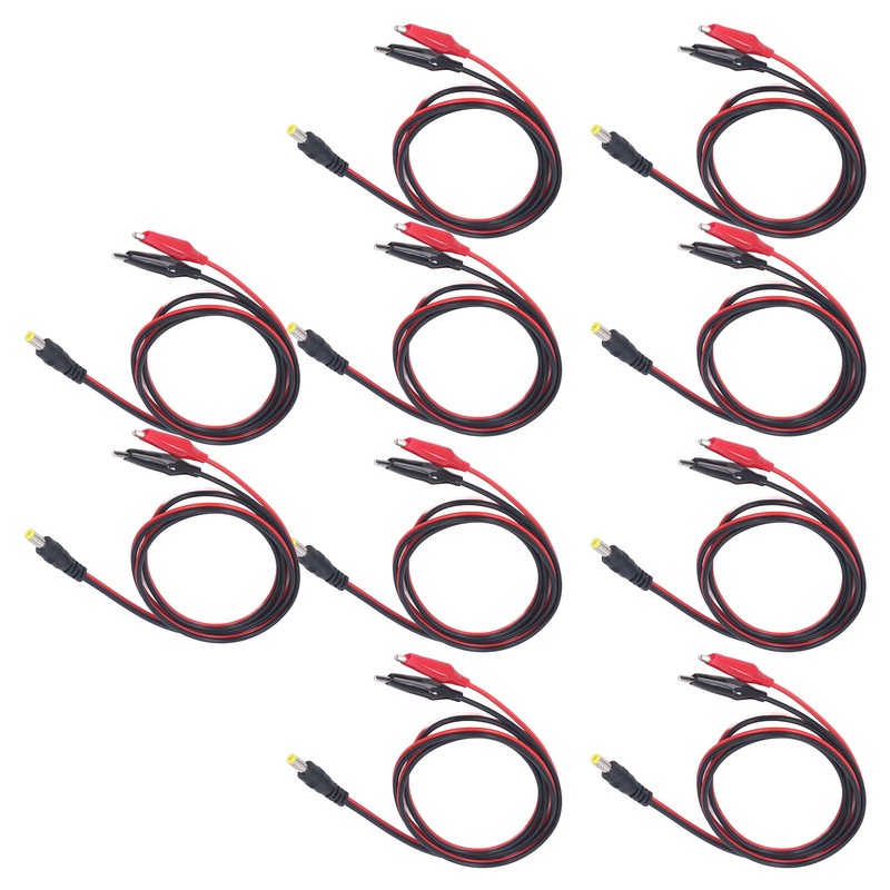 DC to Dual Test Clip Cable Copper Core Electrical Test