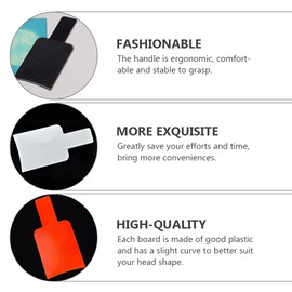 LALAFINA Highlighting Tool 3pcs Hair Dyeing Boards Hair Coloring Paddle Oil Treatment Plates for Salon Professionals