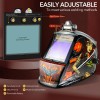 TRQWH Auto Darkening Welding Helmet with LED & Helmet Bib