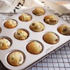 CHEFMADE Mini Muffin Pan, 12-Cavity Non-Stick Mini Cupcake Pan Bakeware
