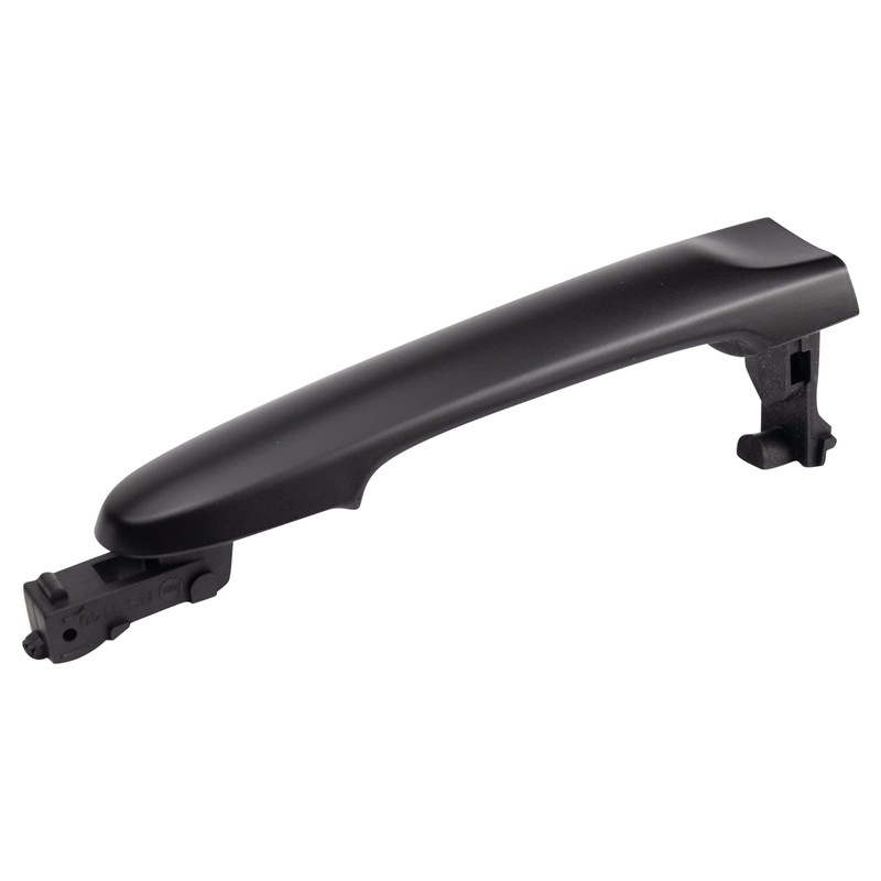 TRQ Front Left Exterior Door Handle Black Drivers Side Compatible