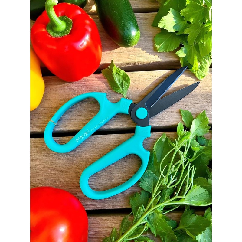 Meraki Floral Tools Garden Pruning Shears Scissors Carbon Steel Blades