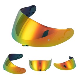 Guajiro Visor Compatible with Shoei GT Air - Gt Air 2 - Neotec - Opticson - Cns 1 | Polycarbonate Lens Prepared for Pinlock | Scratch Resistant and Anti-Fog (Red)