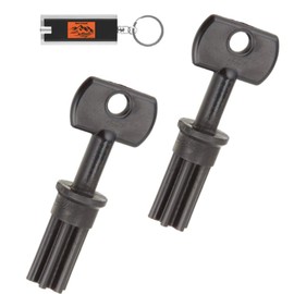 2 Pack of Irritrol Replacement Key R8969 External Controller, Outdoor Replacement Keys for Irritrol Controller in Sprinkler Irrigation Boxes with LED Keychain Light