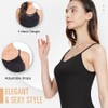 MANCYFIT Womens Full Slips Long Cami Dresses Adjustable Spaghetti Strap