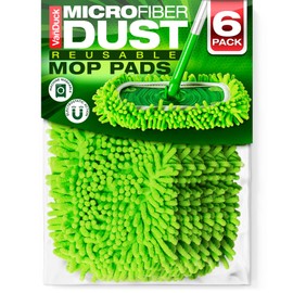 VanDuck Dust Mop Refill Compatible with Swiffer Sweeper (6 Pack) - Microfiber Pet Heavy Duty Dry Cloth Refills - Reusable Mop Pad (Handle is Not Included)