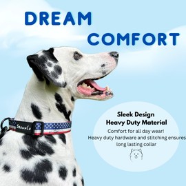 ShawnCo Dream Walk Dog Collar- Premium, Adjustable and Comfortable Pet Collar for Small, Medium, Large and Extra Large Dogs (S, Olive Green)