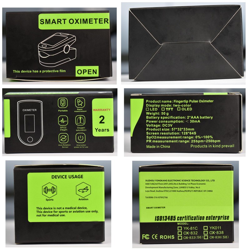 Pulse Oximeter Fingertip Rechargeable, Pulse Oximeter and Oxygen Monitor with