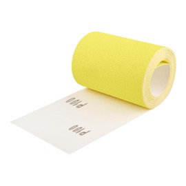 Shineboc Sandpaper Roll Yellow, 93 mm x 5 m Sandpaper Quartz Sand Dry Sanding Paper for Hand Sanders for Wood, Metal, Steel, Stainless Steel - 5 m / Grit 100