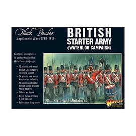 Black Powder Warlord Games, Napoleonic British Starter Army (Waterloo Campaign), Wargaming Miniatures