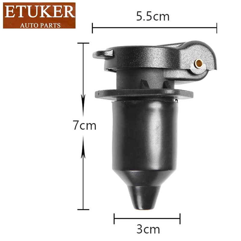 ETUKER 2 x 12 V 25 A Waterproof Trailer Socket
