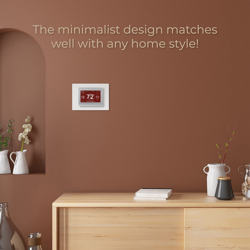 ANTOBLE Thermostat Wall Plate Backplate THP2400A1027W White Coverplate Assembly Compatible