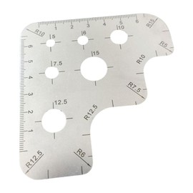 Folpus Leathercraft Drawing Ruler Round Corner Template Circle Stencil Tool