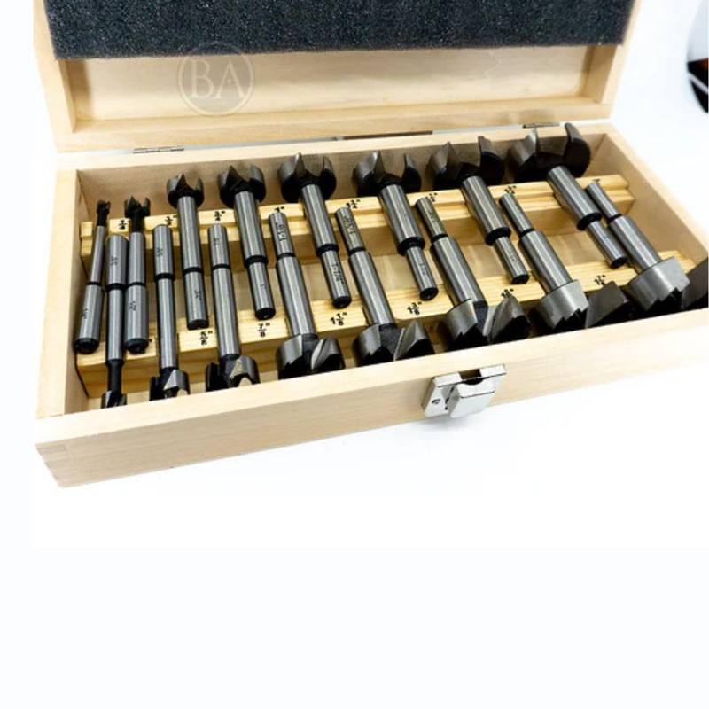 Benchmark Abrasives 16 Piece Forstner Bit Set