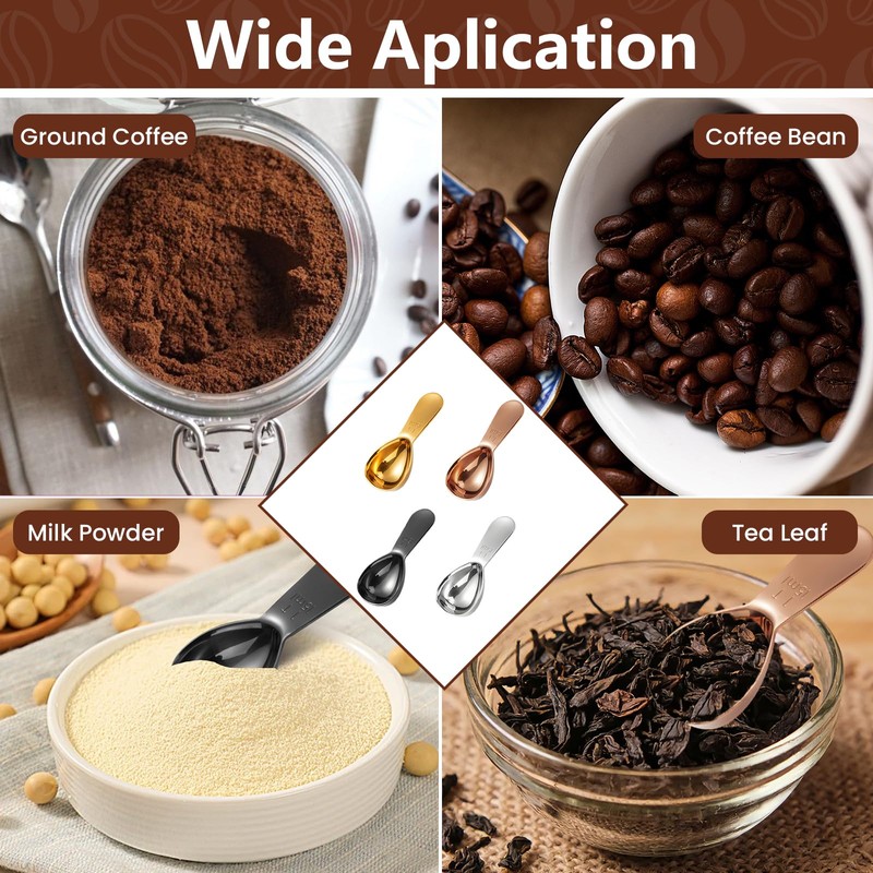 9/8 Stainless Steel Coffee Scoop: 1 Tbsp Coffee Scoop for