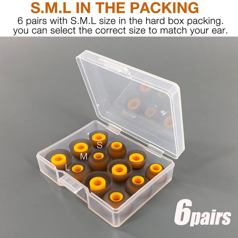 Replacement Silicone Eartips for DEWALT Heavy Duty True Wireless