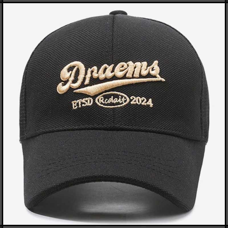 White Fang CZA213 Embroidered Mesh Cap, Hat, Summer, Fashion, Active,