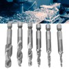 Drill Bit Set 6 Pieces High Speed Steel Hex Drill