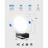 Sunco 6 Pack Recessed Lighting 6 Inch LED, Canless Ceiling