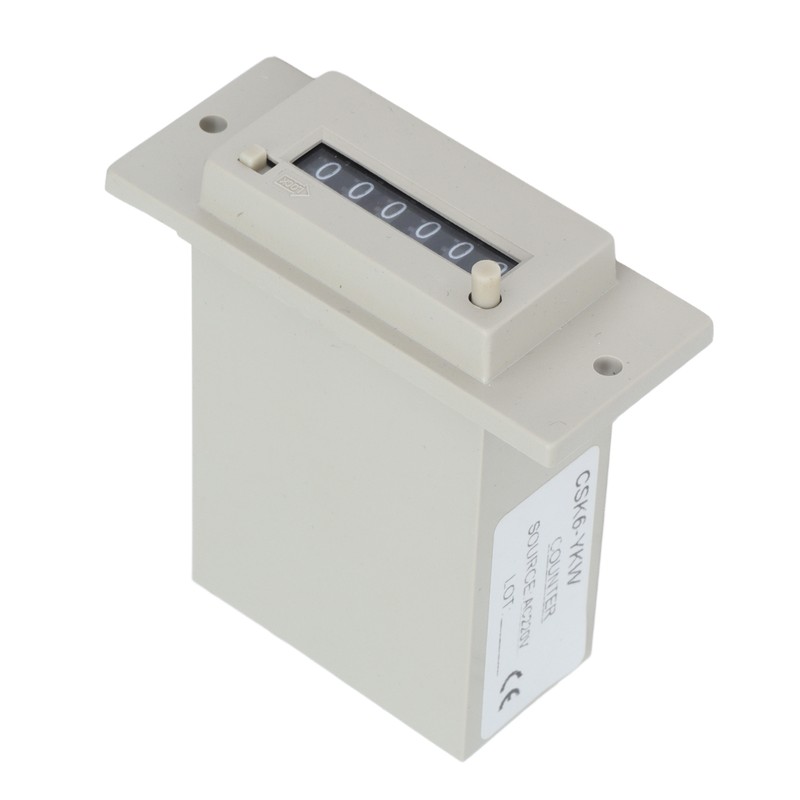 Electromagnetic Counter 0‑999999 6 Digit Industrial Pulse Totalizer for Machine